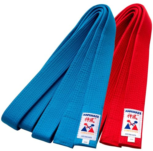 Kamikaze blå tävlingsbälte Karate - 4.5/280 cm