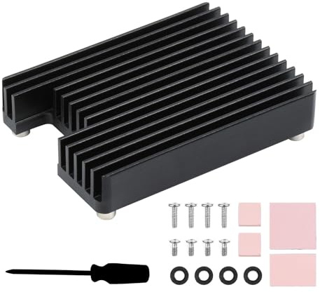 Waveshare Kühlkörper Kühler Dedicated Aluminum Heatsink for Raspberry Pi Compute Module 4 CM4 Heat Dissipation CM4-HEATSINK-B with Proper Space for Antenna Section