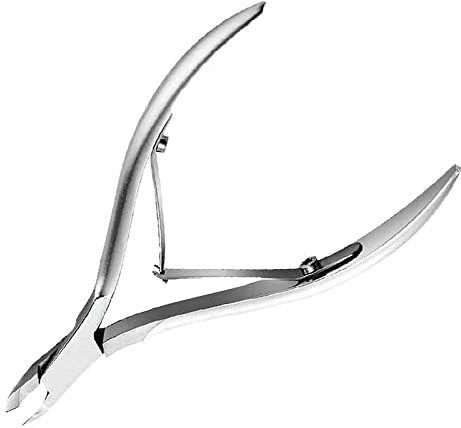 Coupe-cuticules en Acier Inoxydable,Coupe-cuticules,ciseaux à cuticules professionnel en acier inoxydable et dissolvant,Coupe-ongles Professionne,Pince à Ongles pour Tondeuse, Pédicure et Manucure