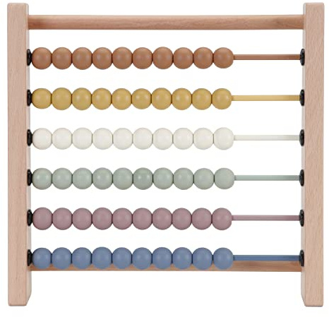 Little Dutch Regenbogen-Abakus Zählrahmen aus Holz für Kleinkinder Kinder - Vintage