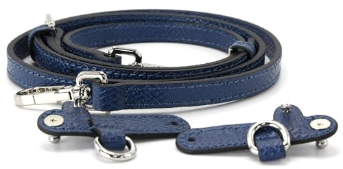 banbeln Schulterriemen aus Leder für Minitaschen, Taschengurte, Terrakotta, Hautfarbe, Graubraun, Marineblau