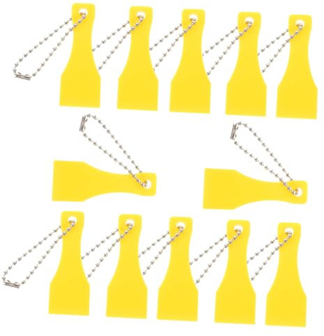 Veemoon 12pezzi Strumento Per Grattare Biglietti Della Raschietto Rimozione Adesivi e Etichette Design Portatile Con Colori Casual