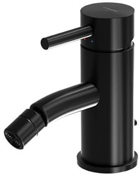 Steinberg Série 100 robinetterie de bidet, avec garniture découlement, saillie : 110mm, 1001300S, Couleur: noir