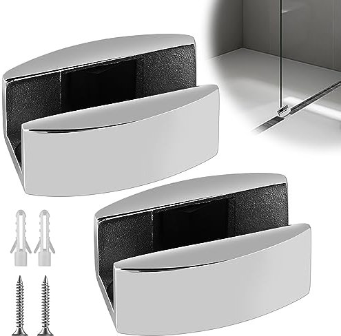 Guide de sol en acier inoxydable Porte coulissante en verre Guide au sol Porte coulissante : 2 pièces Sol Galet de guidage Système de porte coulissante Accessoires Rail de guidage pour portes en verre