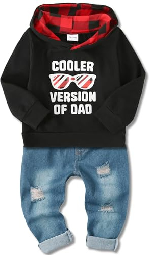 Amissz Completo Bambino Neonato 1-6 Anni Bimbo Neonati Vestiti per Neonato Tuta Manica Lunga Lettera Stampata Maglietta Top + Pantaloni Set