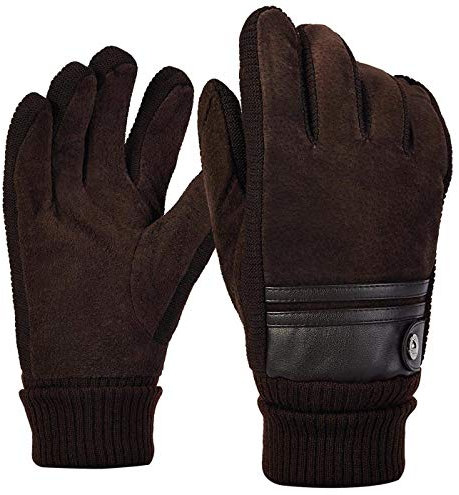 FLYIFE Manoplas Unisex para Adultos Guantes de Invierno para Hombres Guantes Cálidos Y Transpirables a Prueba de Viento Guantes de Esquí Casuales Modernos para Exteriores Guantes de Esquí de Snowboa