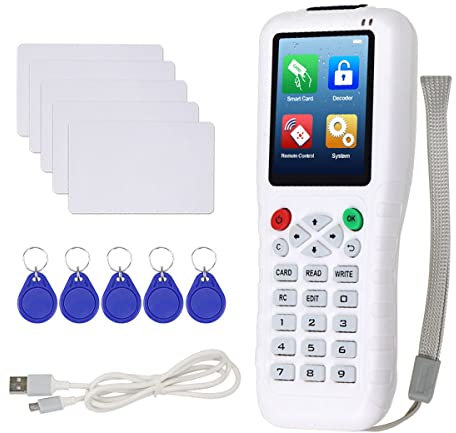 Ashikoi Copiadora RFID de 125 KHz lector de tarjetas NFC escritor duplicador clonador 13.56 Rfid llavero programador T5577 UID tarjetas de llave regrabables, 500290790