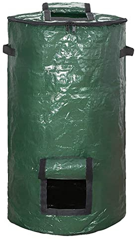 di concime da giardino sacchetto di PE per rifiuti organici sacchetti da giardino pieghevoli per foglie secchi riutilizzabili con manico sacchetti per durevoli borsa per la rimozione di