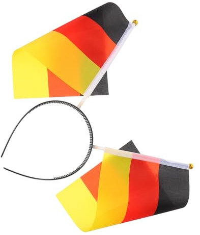 PAMINGONO Haarreif Deutschlandflagge Verstellbar Kopfschmuck Für Fußballfans Party Zubehör