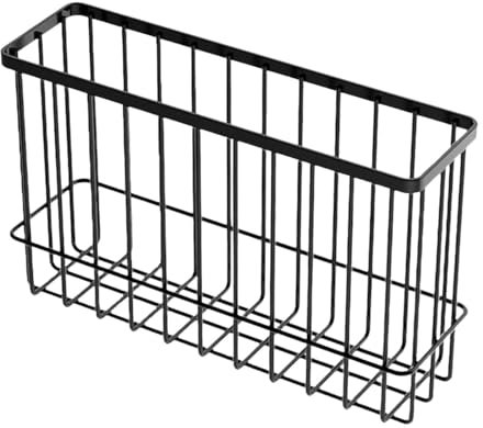 LOVIVER Panier de Rangement Suspendu en Fil de Fer, Panier en Grille, Boîte de Rangement pour Porte d'Armoire, Fournitures de Décoration pour la Maison, L