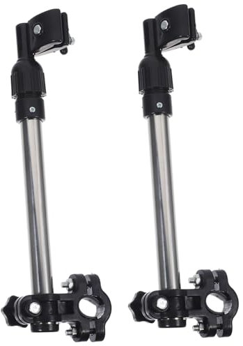 Yardwe 2stücke Fahrrad-schirmständer Schirmhalter Für Kinderwagen Verstellbarer Schirmständer Dehnbarer Fahrrad-schirmhalter Faltbarer Halterungsständer Fürs Fahrrad