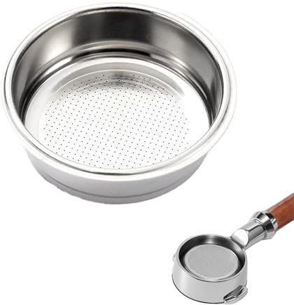 Filtro per Caffè,51 mm Accessorio Universale per Macchina da Caffè Cestello Filtro in Acciaio Inossidabile Filtro Pressurizzato a Doppio Strato per Famiglie,Negozi di Té al Latte,Bar,Caffetterie,Ecc.