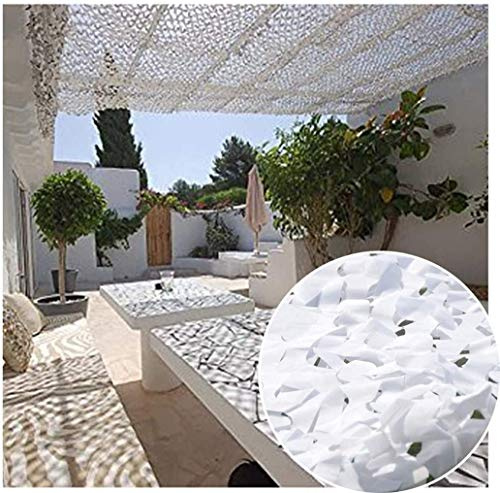 Tarnnetz, weiß, 3 x 5 m, Schneetarngewebe, für den Außenbereich, Sonnensegel, Zelt, Gartenpavillon, Rollladen, Terrasse, Dach, Schattierung, Dekoration, 210D-Oxford-Gewebe, verschiedene Größen
