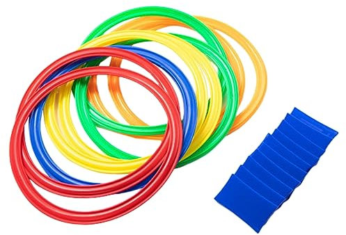 BELLIFFY Anelli Con Connettori Facili Da Assemblare Gioco Di Salto All Aperto Per Ragazzo Ragazza Ragazza Attività Fisica e Coordinazione in Giardino e Festa