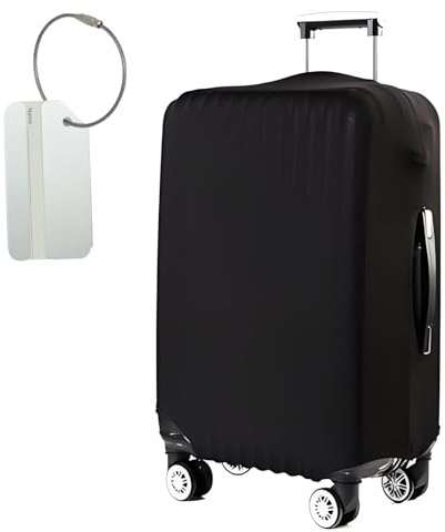 Eddrfy Travel Luggage Cover Elastic for Suitcases 26-29 Inch,Suitcase Cover Protectors for Luggages, Stretchable Luggage Covers, Washable Durable Travel Suitcase Protector Covers with Luggage Tag*1