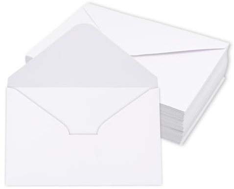 100 Stück Briefumschläge Umschläge mit Nassklebung 120 g/m² DIN B6 Briefumschlag Kuvert Briefkuverts Briefhüllen Papier für Grußkarten, Hochzeit Einladung, Geburtstagskarten Briefkuvert