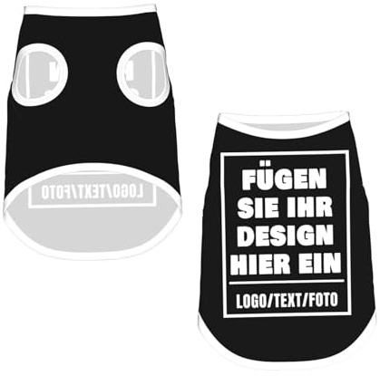 Personalisiert Hundemantel für Kleine Hunde Personalisierte Hundebekleidung & zubehör mit Text/Logo/Foto Selbst gestalten Hundejacke mit Bild Namen Weihnachts Mittelgroße Körper