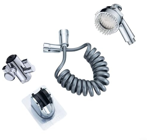 Faucet Shower Extender, External Washbasin Toilet Handheld Filter, Telescopic Spray Head Set for Hair Washing