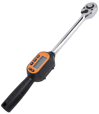 TIKATARER Llave de Torsión Digital Ajustable, Llave de Trinquete con Accionamiento de 1/2 Pulgada, de Control de Torsión Precisa con Zumbador y Cabezal Reversible de 72 Dientes, Ideal para