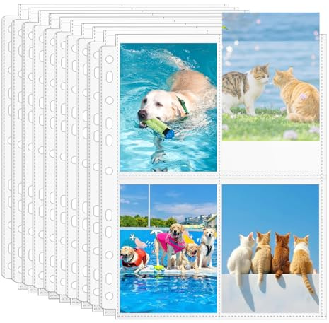 40 Pezzi Confezione da 320 Buste Trasparenti per Cartoline