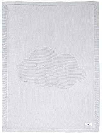 Nordic Coast® Baby Decke Baumwolldecke – Babydecke Grau – [100x70 cm] – 100% Oeko Tex Baumwolle – Kuschelstrickdecke Atmungsaktiv Puckdecke Schmusedecke Säuglingsdecke Baby – Premium Qualität