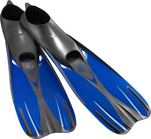 TUSA Sport UF-0202 Full Foot Fin, Medium/Large, Blue