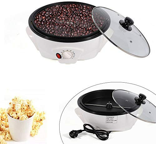 Kaffeeröster Kaffeebohnen Haushalt Coffee Roaster Elektrische Rotation Kaffee Röster, 220V / 1200W, Weiß