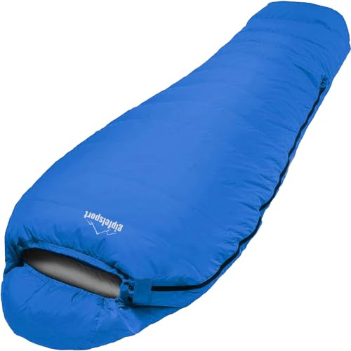 Gipfelsport Sacco nanna ultraleggero per 3 stagioni [0 °C, 10 °C] Ultralight Sleeping Bag [950 g] Sacco a pelo mummia ultraleggero per l'estate [100 GSM]