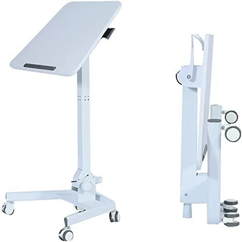 TIANYIA Beweglich Klappbett Schreibtisch Verstellbare Rollen Beweglicher Lift Laptop Arbeitssofa Mehrzweck-Laptop-Tisch mit Schwenkradrollen Stabil