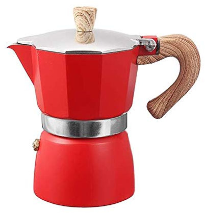 FLBT Cafetières en Aluminium Cafetière Espresso De Style Italien Percolateurs Cuisinière Pot Bouilloire Geyser Cafetière (Color : E) Needed