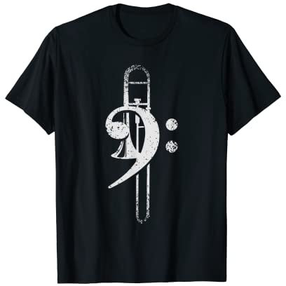 Posaunist Blasmusik Notenschlüssel Posaune T-Shirt