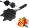 JIAMIAN Waffle Maker, Waffle Baking Pan Bakeware, Stove Top Waffle Iron Plates, Die-Cast Aluminium Waffle Maker, with Non-Stick Interior Coating, for Snacks Breakfast Lunch(B)