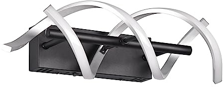 Trio Leuchten LED Wandleuchte Sequence 241810205, Aluminium Schwarz matt, inkl. 22 Watt LED, Switch Dimmer, Farbwechsel