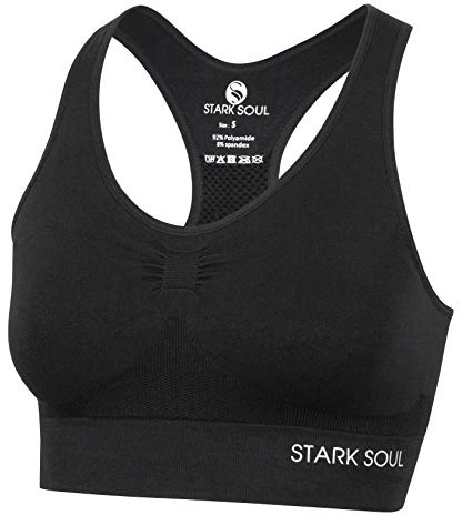 STARK SOUL Bra Light Support - Sport BH doppellagig für Damen, Größen S, M, L und XL