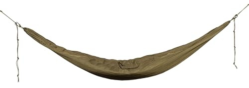Snugpak Tropical Hammock WGTE - Easy Setup Lightweight Nylon Camping Hammock with Paracord Suspension System, Tree Protectors & Steel Carabiners - for Backyard & Outdoors (Olive)
