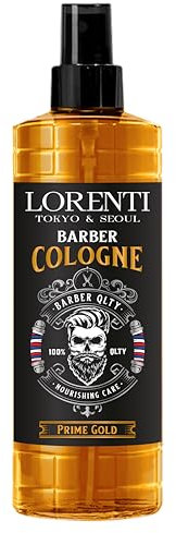 Lorenti Prime Gold Aftershave Barber Cologne for Men | Long Lasting Mens Cologne - Clean, Refined, Masculine Perfume for Men - Clean & Sterilize Skin 400 mL