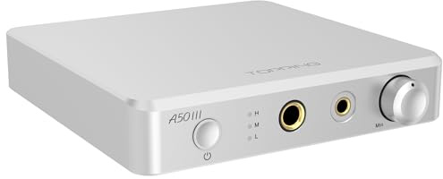 TOPPING A50 III NFCA Kopfhörer Verstärker, 3500mW × 2 Balanced Ausgang | 6,35mm SE/4,4mm BAL-Ausgang, RCA/TRS-Eingang, THD+N <0,00006%, DNR>144dB, Aluminium, 12V-Trigger, für die Heim-Audioanlage