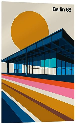 Posterlounge Berlin 68 Acrylglasbild von Bo Lundberg 40 x 60 cm Bunt Wandbilder Wanddeko