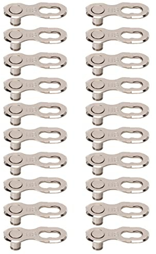 Hominas Fahrrad Kettenglied, 10 Pair 11 Fach Fahrradkette Kettenschloss Stahl Kettenglied Schnellverschluss Kettenverbinder für Mountainbike und Rennrad