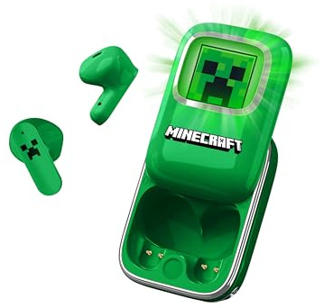 OTL Technologies Minecraft Slide TWS-Ohrhörer mit Ladehülle