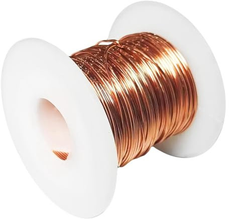 SHABD 99,9% Weicher Kupferdraht - 18 Gauge 1 mm - 200 Fuß, Blanker Kupferdraht, Basteldraht für die Schmuckherstellung, Gartenarbeit