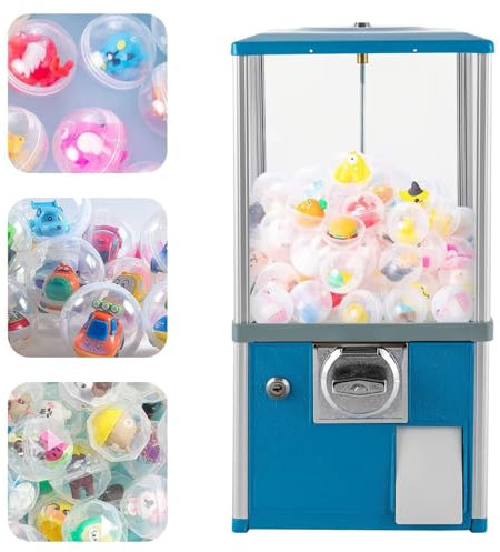 WANGYYDS Máquina Expendedora De Dulces Pequeña, Máquina Gashapon, Máquina De Chicles, Máquinas Expendedoras para Empresas, Alcancía Roja Y Dispensador De Dulces,Blue