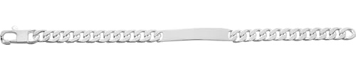 Guldpläterad Herrarmband i Polerad Silver 19cm