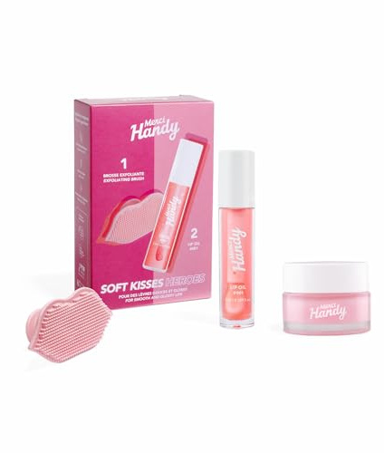 Merci Handy - Routine Lèvres Parfaites - Soin Hiver - Exfoliation Douce - Hydratation Intense - Brillance Effet Miroir - Ingrédients Naturels et Vegan