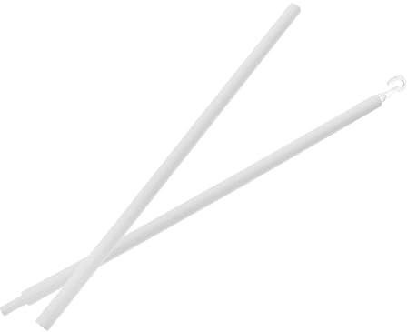 Vaguelly Tige pour Aveugle Blanche en PP, Installation Rapide et Simple, Compatible Stores à Bandes Verticales et Fenêtres Usage Domestique