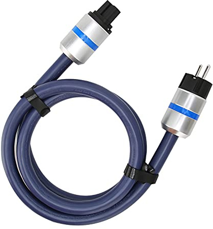 Denash Câble de Courant en Cuivre avec Armure Supérieure pour Une Ligne à Vitesse Haute, Adaptée aux Appareils Visuels Professionnels (1,5 m)