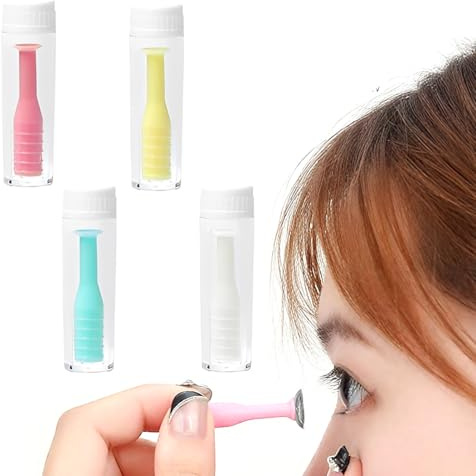 LACHT 4 Pezzi Ventosa per Lenti a Contatto Verde,Applicatore Lenti a Contatto Conveniente Lenti a Contatto Ausili per L'Uso delle Ventose per Rimuovere,applicatore lenti a contatto