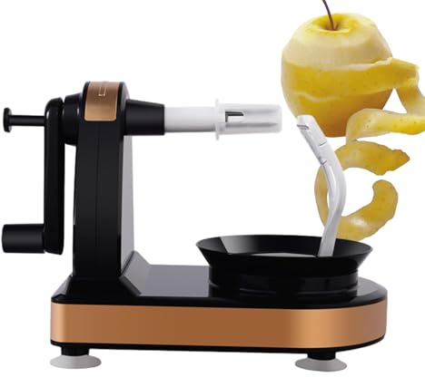 Pelador de patatas con manivela, pelador manual de frutas giratorias y peladoras, máquina de manivela de cocina, pelador de alimentos para manzanas, patatas, zanahorias, remolachas, sin esfuerzo
