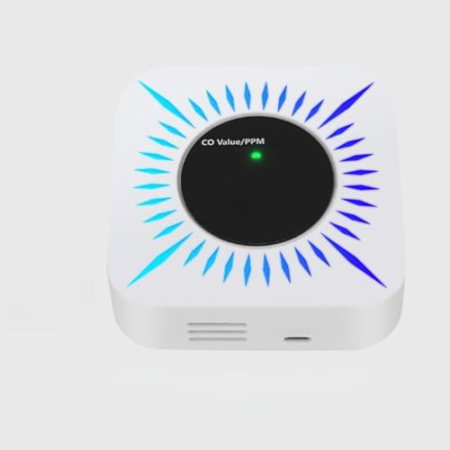 JOXLOVER Tuya ZigBee CO détecteur de Fuite de gaz combustibles testeur de Fuite de gaz de monoxyde de Carbone pour la Maison, l'industrie