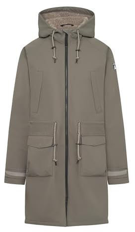derbe Damen Regenjacke Phoebholm dog - Braun 46 - Gefüttert Gassi